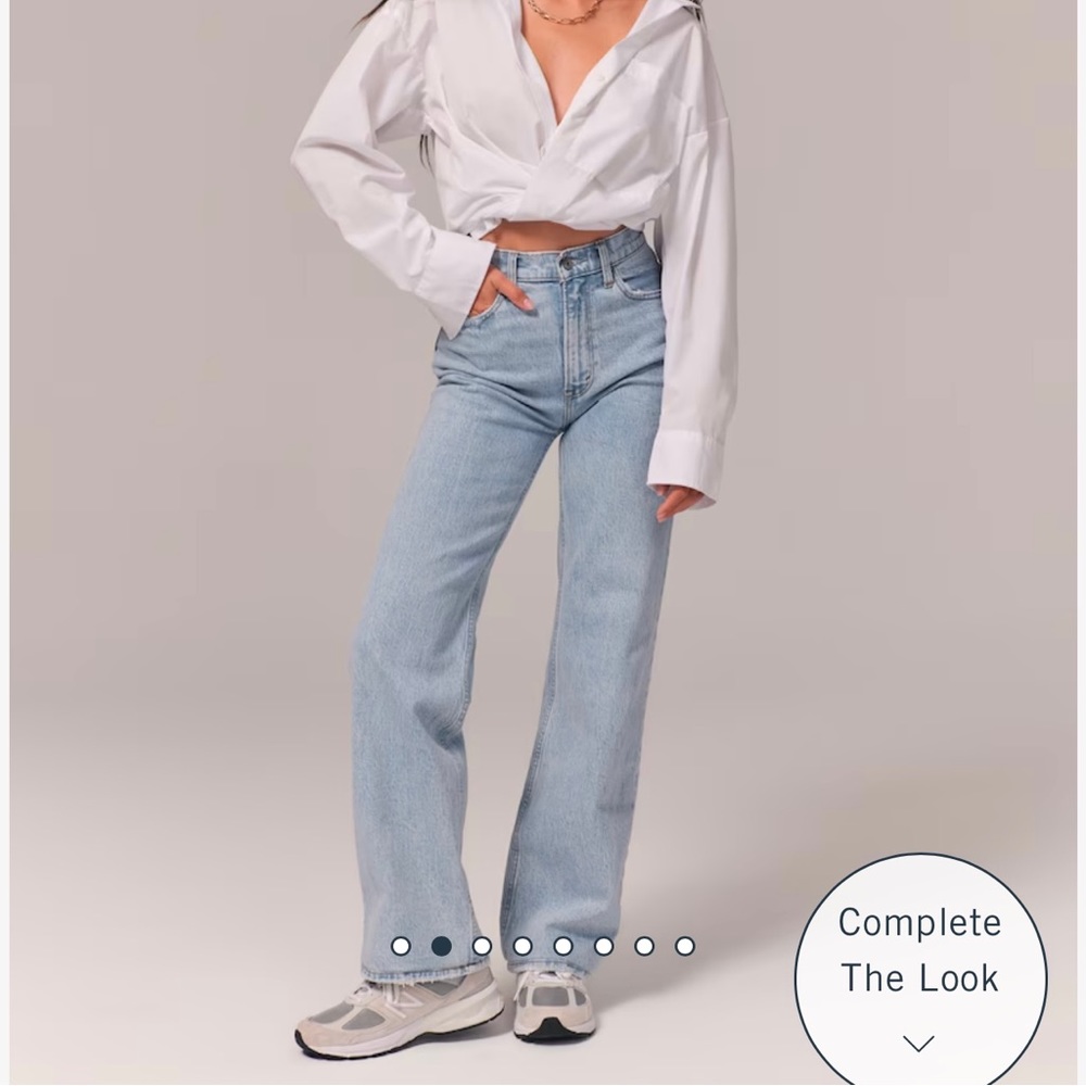 Abercrombie the 90s relaxed jean high rise